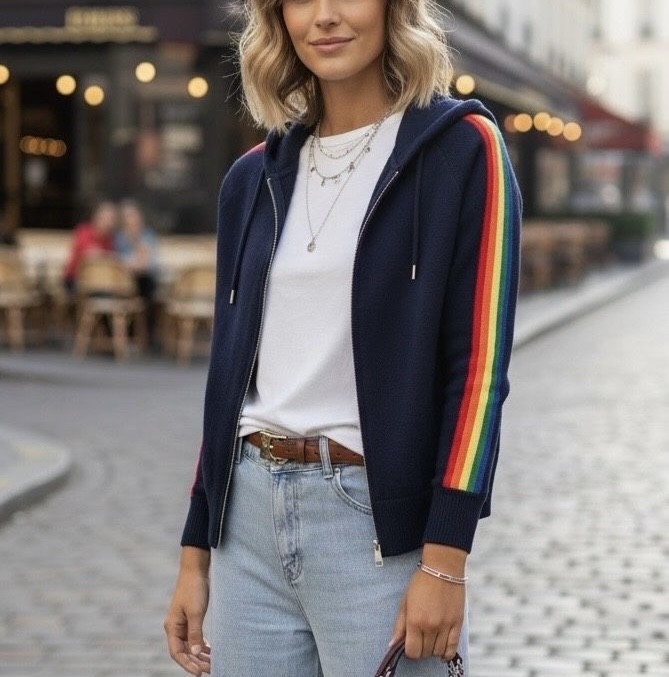 Weste  Regenbogen Reißverschluss