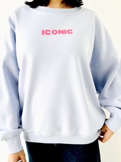 Sweat Iconic - Bleu Ciel
