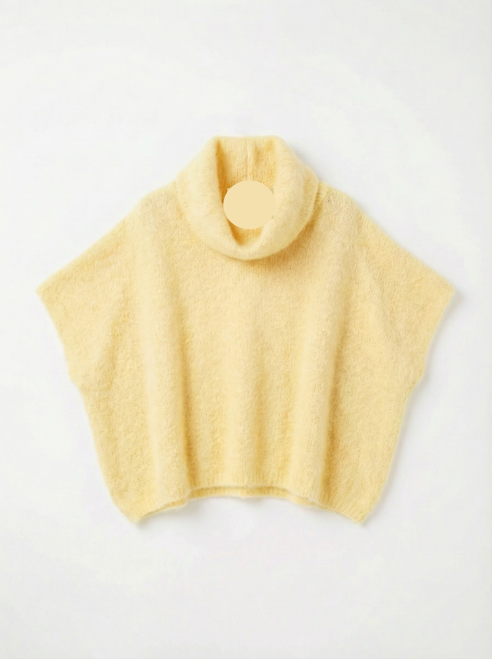 Pull Julia col roulé Jaune 52% Baby Alpaca