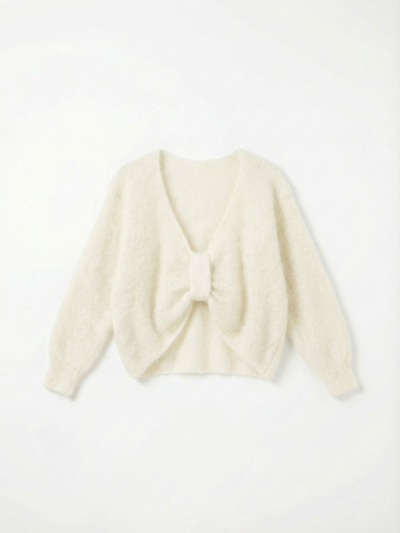 Pull Noeud 80% Kid Mohair -...