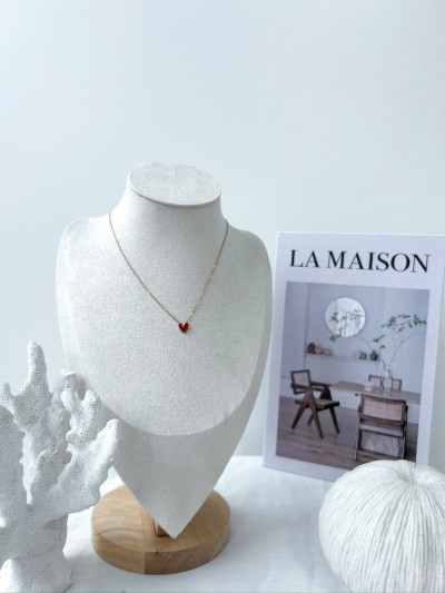 Collier cœur - Rood