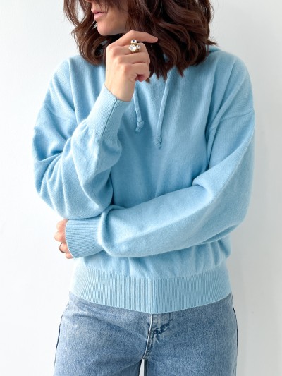 Pull Stephy Capuche - Bleu...