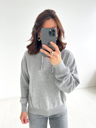 Capuche elle Pullover - Grau
