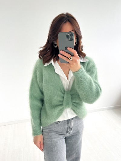 Pull Noeud 80% Kid Mohair -...