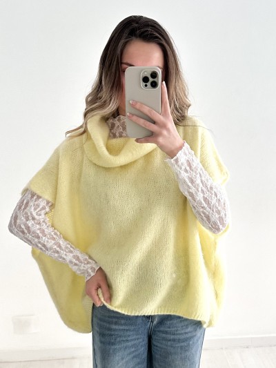Pull Julia col roulé Jaune