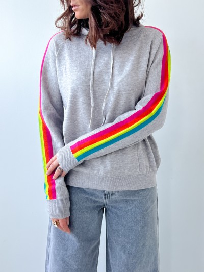 Pull Rainbow Capuche