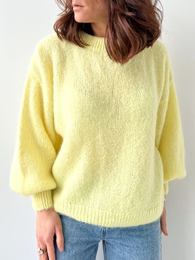 Lucile Mohair-Pullover - Gelb