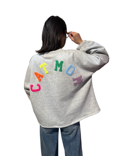 SWEAT/PULL CAT MOM 100%...