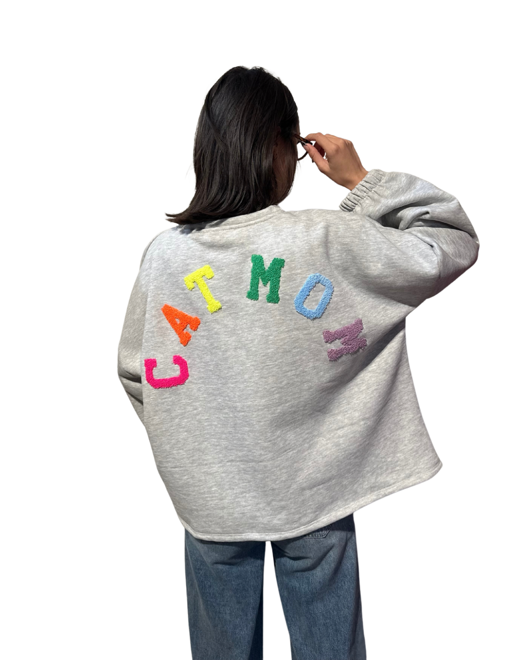 SWEAT/PULL CAT MOM 100% COTON