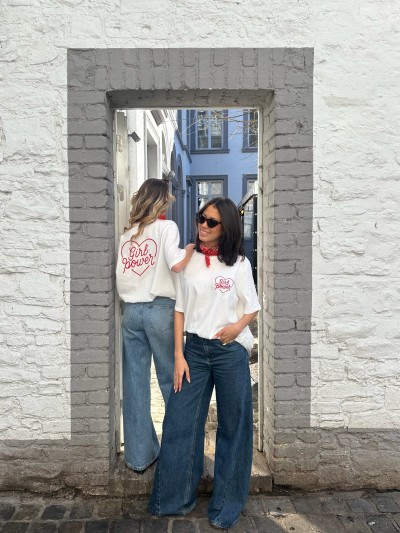 T-shirt Girl Power 100% Coton