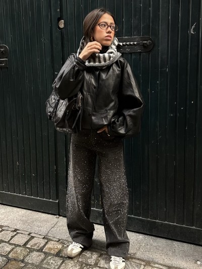 Veste Diane simili cuir -...