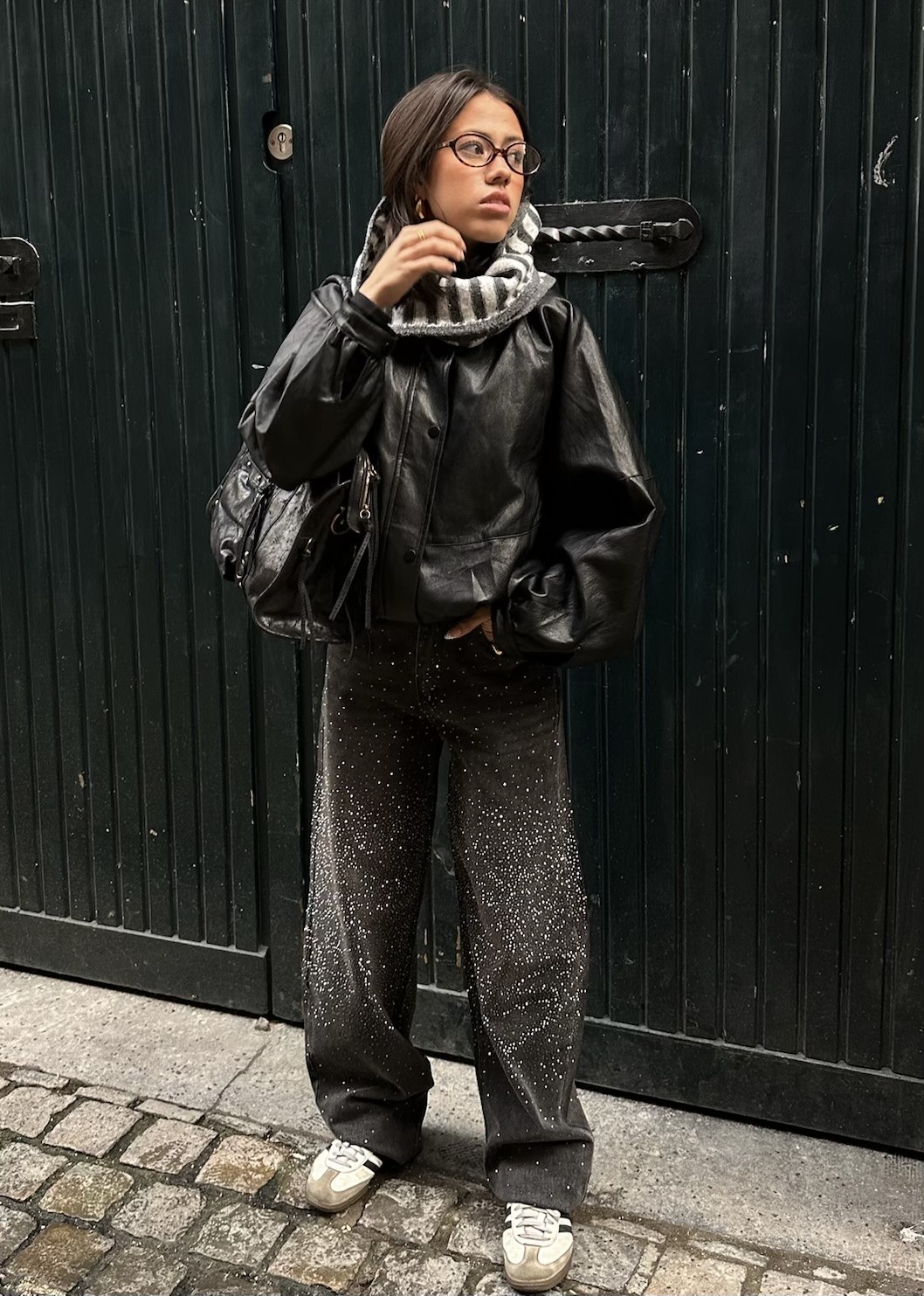 Veste Diane simili cuir effet Cape