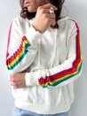Rainbow-trui met capuchon