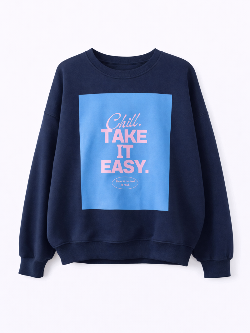 Sweatshirt EASY Bleu