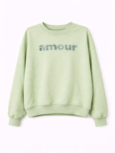 Sweatshirt „Amour Paillette“