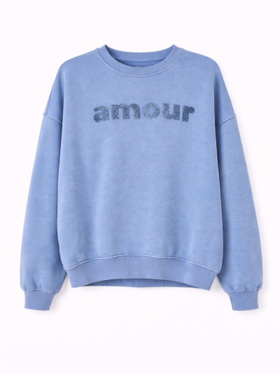 Sweat amour paillette -...