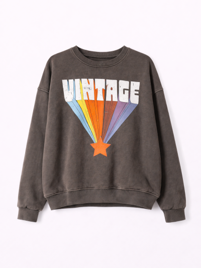 Sweat vintage - Gris Foncé