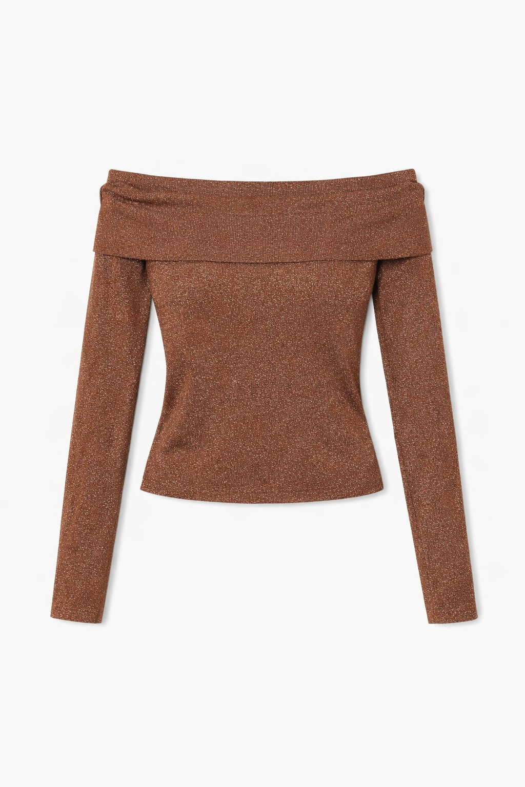 Alicia Pullover - Offene Schultern und glitzernde Maschenware