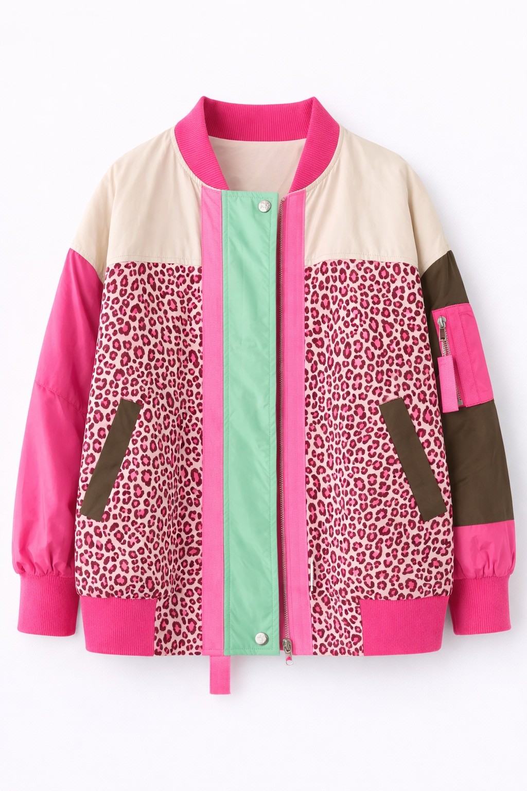 Veste année 70 léopard