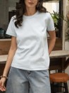 ONI-T-Shirt aus 100 % Baumwolle, einfarbig