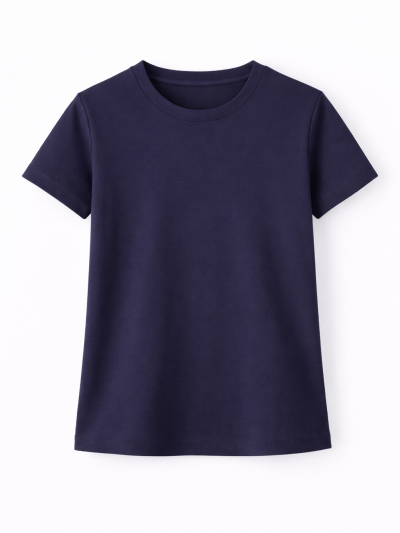 T-shirt Uni Oni - Marineblauw