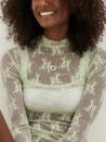 Diane-Bluse mit Spitze