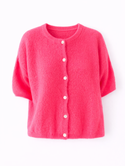 Pull/Gilet Millie - rose fluo