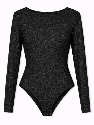 Body Maïlys Argenté - Noir