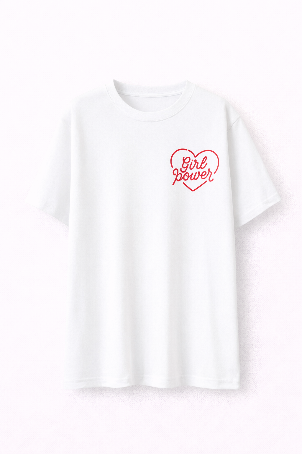 T-shirt Girl Power 100% Coton