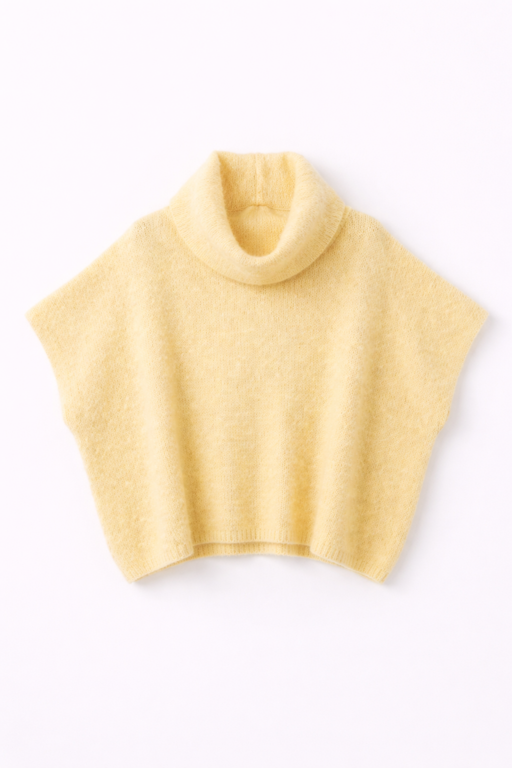 Pull Julia col roulé Jaune 52% Baby Alpaca