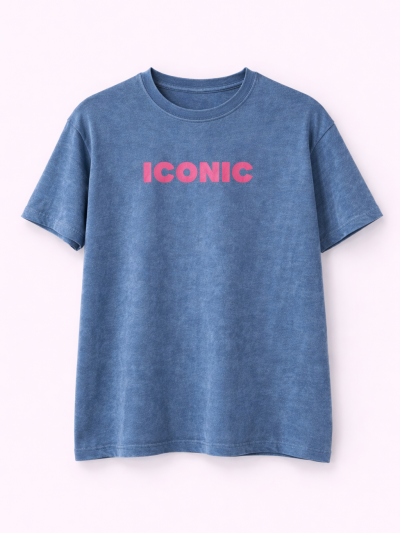 T-shirt Iconic - Bleu bic