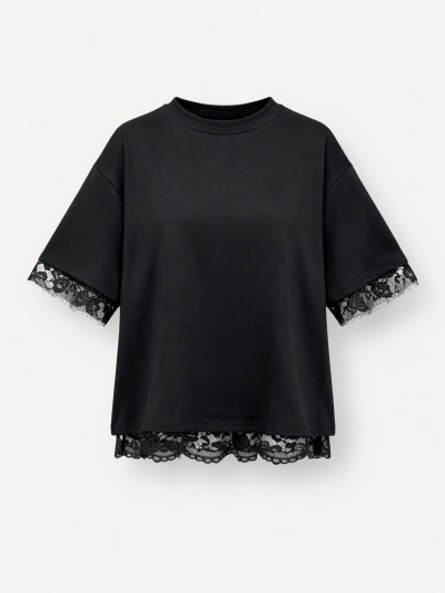 T-shirt Elia - Zwart