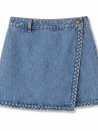 Jeansshort met rok-effect  Stella