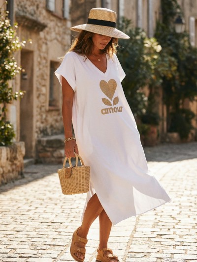 Robe t-shirt Amour