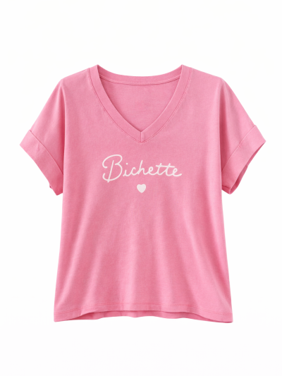T-shirt col V bichette