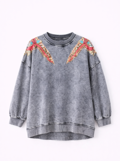 Sweat Livia - Gris clair 