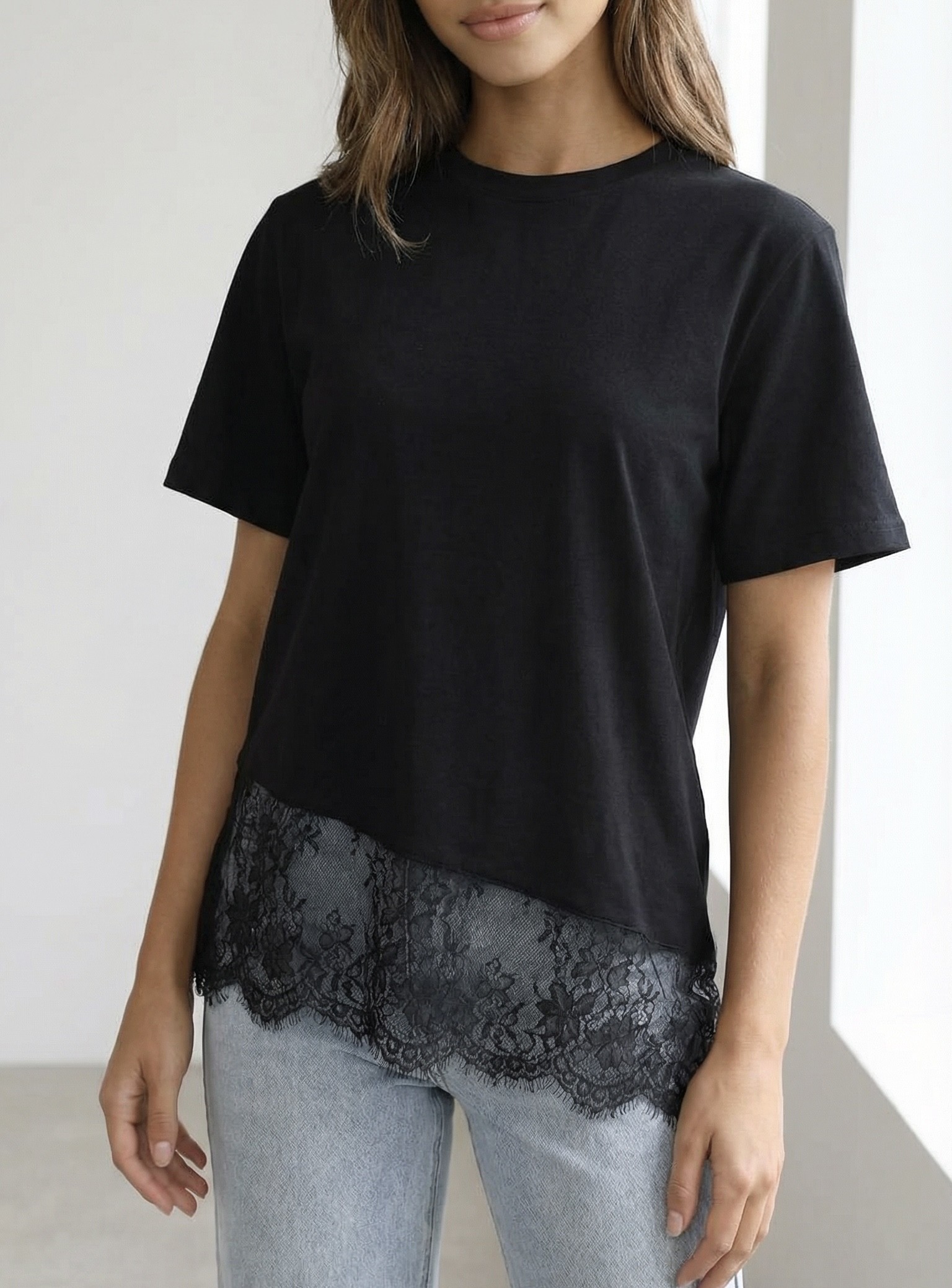 T-shirt Lucie dentelle