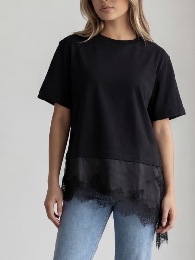 T-shirt Lucie soie et...