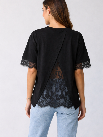 T-shirt Lucie dentelle dans...