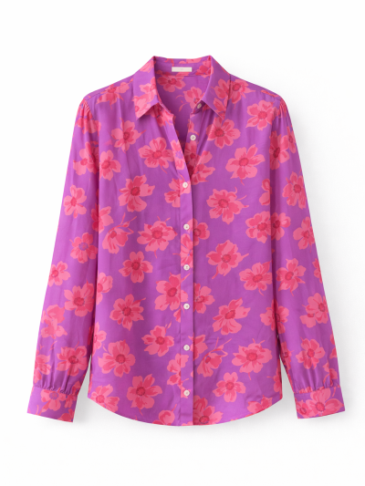 Overhemd met bloemenprint