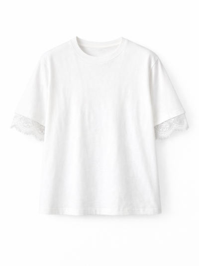 T-shirt Lucie dentelle dans...