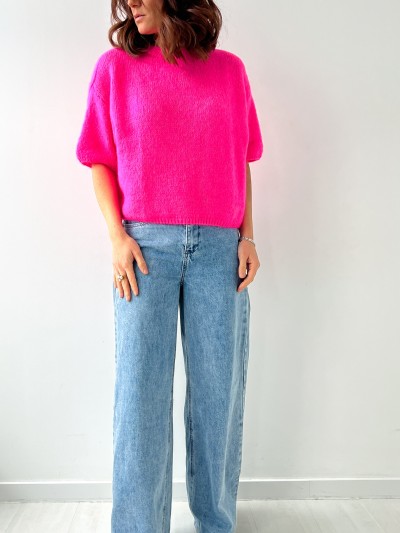 Pull Cosy Chic - rose fluo