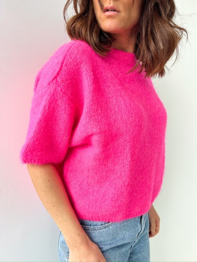 Pull Cosy Chic - rose fluo