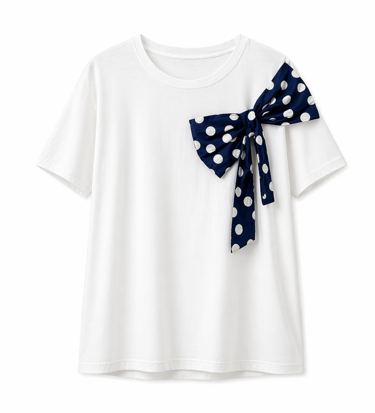 T-shirt met knoop