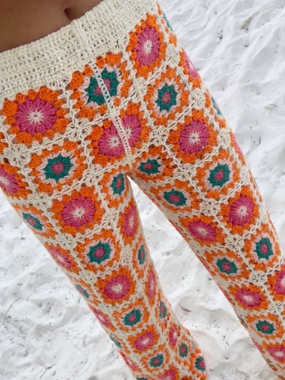 Pantalon crochet Vaya - Oranje