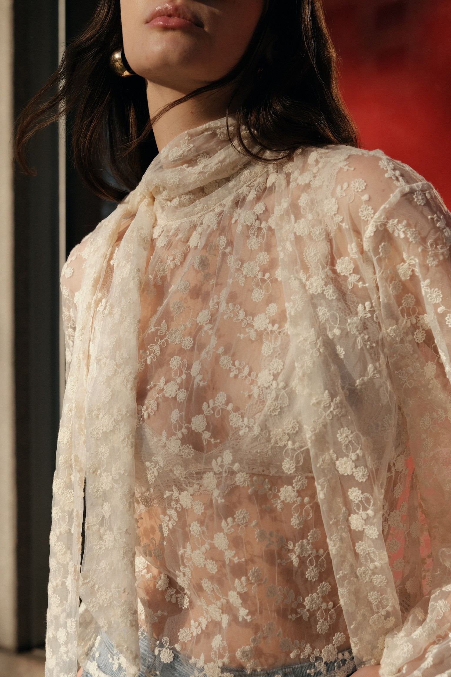 blouse en dentelle Sara