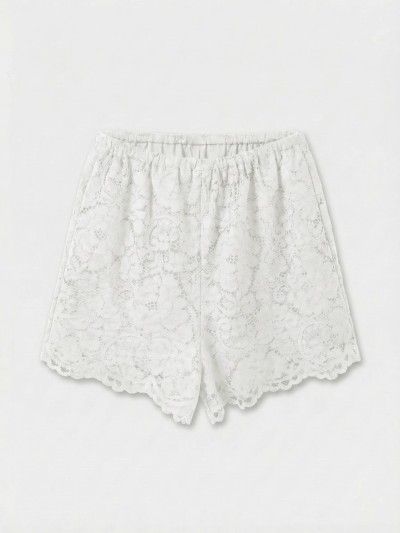 short dentelle Sandra - Wit