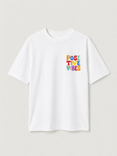T-shirt positive vibes