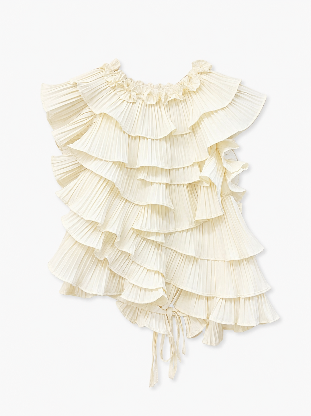 Bluse/Top mit Faltenrock
