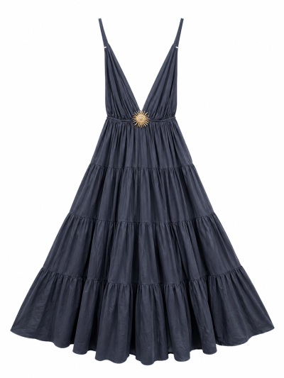 Jurk in de zon - Marineblauw